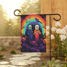 DistinctInk Garden & House Banner Flag with Living Life to the Fullest Design for Halloween  LGBTQ+ Pride