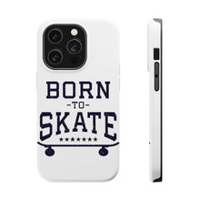 DistinctInk ToughCase for Apple iPhone, Compatible with MagSafe Charging - Born to Skate - Skating