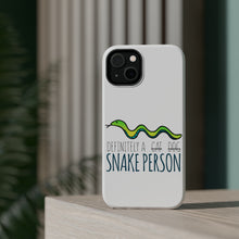 DistinctInk ToughCase for Apple iPhone, Compatible with MagSafe Charging - Definitely a Snake Person