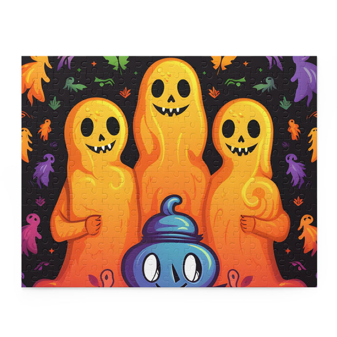 DistinctInk Jigsaw Puzzle with Finding Your Purpose in Life Design for Halloween  LGBTQ+ Pride