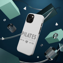 DistinctInk ToughCase for Apple iPhone, Compatible with MagSafe Charging - Pilates Best With Caffeine