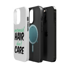 DistinctInk ToughCase for Apple iPhone, Compatible with MagSafe Charging - Mermaid Hair Don't Care