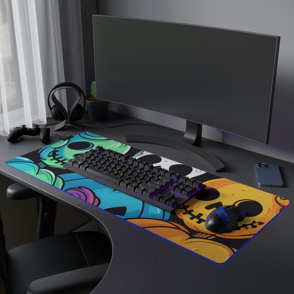 LED Gaming Mouse Pad with Creating Lasting Memories Design for Halloween LGBTQ+ Pride, view 27