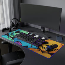 DistinctInk LED Gaming Mouse Pad with Creating Lasting Memories Design for Halloween  LGBTQ+ Pride