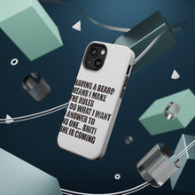 DistinctInk ToughCase for Apple iPhone, Compatible with MagSafe Charging - Beard - I Make the Rules, Do What I Want