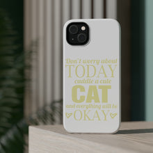 DistinctInk ToughCase for Apple iPhone, Compatible with MagSafe Charging - Cuddle a Cat Everything Will Be Okay