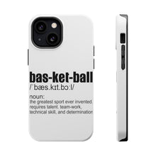 DistinctInk ToughCase for Apple iPhone, Compatible with MagSafe Charging - Basketball Definition Greatest Sport