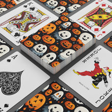 DistinctInk Playing Poker Cards with Spooky Halloween Night Design for Halloween