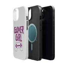DistinctInk ToughCase for Apple iPhone, Compatible with MagSafe Charging - Gamer Girl - Video Games
