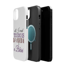 DistinctInk ToughCase for Apple iPhone, Compatible with MagSafe Charging - All I Want To Do Is Day Drink in a Bikini