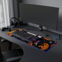 DistinctInk LED Gaming Mouse Pad with Spooky Halloween Night Design for Halloween