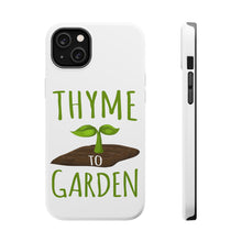 DistinctInk ToughCase for Apple iPhone, Compatible with MagSafe Charging - Thyme to Garden