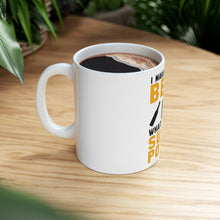 DistinctInk Glossy White Coffee / Tea Mug - I Make Beer What's Your Super Power