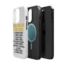 DistinctInk ToughCase for Apple iPhone, Compatible with MagSafe Charging - BBQ Rules for Men