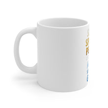 DistinctInk Glossy White Coffee / Tea Mug - Sugar Spice & Pearls Make Sorority Girls