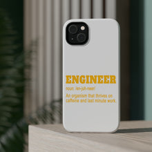 DistinctInk ToughCase for Apple iPhone, Compatible with MagSafe Charging - Engineer Definition - Caffeine and Last Minute