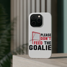 DistinctInk ToughCase for Apple iPhone, Compatible with MagSafe Charging - Please Don't Feed the Goalie