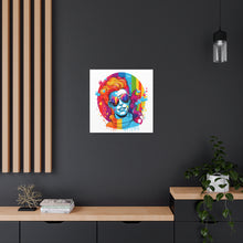 DistinctInk Canvas Wall Art with Leading with Courage and Grace for LGBTQ+ Pride
