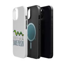 DistinctInk ToughCase for Apple iPhone, Compatible with MagSafe Charging - Definitely a Snake Person