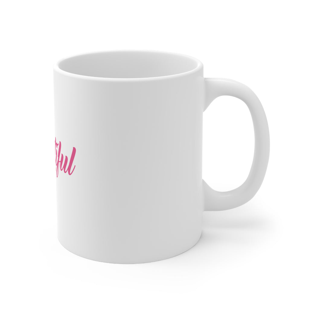 Glossy White Coffee / Tea Mug - Beautiful Don't Ask for Attention, view 3