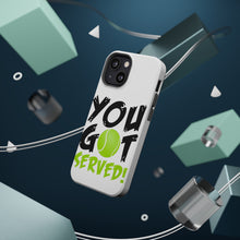 DistinctInk ToughCase for Apple iPhone, Compatible with MagSafe Charging - You Got Served Tennis