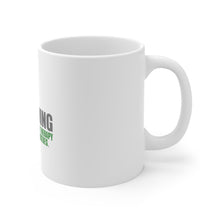 DistinctInk Glossy White Coffee / Tea Mug - Gardening - Cheaper Than Therapy & You Get Tomatoes