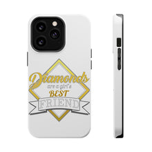 DistinctInk ToughCase for Apple iPhone, Compatible with MagSafe Charging - Diamonds Are a Girl's Best Friend