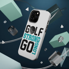 DistinctInk ToughCase for Apple iPhone, Compatible with MagSafe Charging - Golf Strong Go Long
