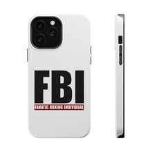 DistinctInk ToughCase for Apple iPhone, Compatible with MagSafe Charging - FBI Fanatic Boxing Individual