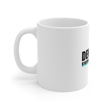 DistinctInk Glossy White Coffee / Tea Mug - Dentists Know the Drill