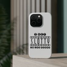 DistinctInk ToughCase for Apple iPhone, Compatible with MagSafe Charging - I Get SLOTTY in Las Vegas