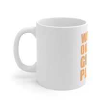 DistinctInk Glossy White Coffee / Tea Mug - World's Okayest Guitar Player