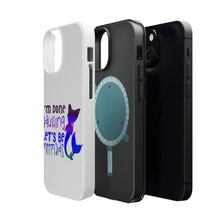 DistinctInk ToughCase for Apple iPhone, Compatible with MagSafe Charging - I'm Done Adulting Let's Be Mermaids