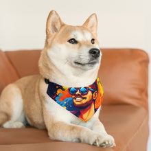 DistinctInk Adjustable Pet Banana Collar with The Power of Simplicity Design for LGBTQ+ Pride