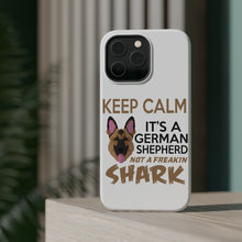 DistinctInk ToughCase for Apple iPhone, Compatible with MagSafe Charging - Keep Calm - It's a German Shepherd