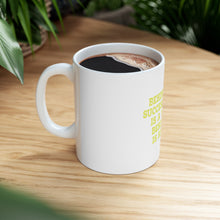 DistinctInk Glossy White Coffee / Tea Mug - Behind Every Successful Man is a Woman