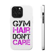 DistinctInk ToughCase for Apple iPhone, Compatible with MagSafe Charging - Gym Hair Don't Care