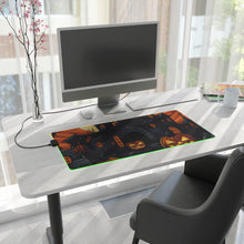 DistinctInk LED Gaming Mouse Pad with Darkness Falls on Halloween Design for Halloween