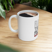 DistinctInk Glossy White Coffee / Tea Mug - Raise the Bar And Put Some Heave Weights On