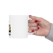 DistinctInk Glossy White Coffee / Tea Mug - A Day Without Beer Why Take the Risk