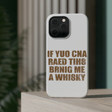 DistinctInk ToughCase for Apple iPhone, Compatible with MagSafe Charging - If You Can Read This Brink Me a Whiskey