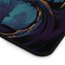 DistinctInk Desk Mat with Haunted Evening Nightmare Design for Halloween