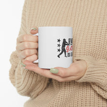 DistinctInk Glossy White Coffee / Tea Mug - Baseball Every Game is Game 7