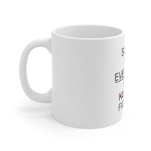 DistinctInk Glossy White Coffee / Tea Mug - Surely Not Everybody Was Kung Fu Fighting