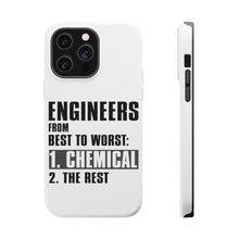 DistinctInk ToughCase for Apple iPhone, Compatible with MagSafe Charging - Chemical Engineers are the Best