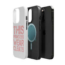 DistinctInk ToughCase for Apple iPhone, Compatible with MagSafe Charging - This Princess Wear Cleats