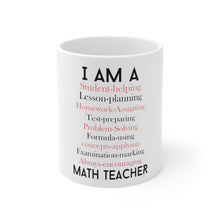 DistinctInk Glossy White Coffee / Tea Mug - Teacher Student Helping Homework Encourage