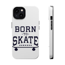 DistinctInk ToughCase for Apple iPhone, Compatible with MagSafe Charging - Born to Skate - Skating