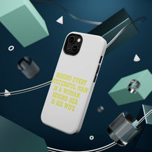 DistinctInk ToughCase for Apple iPhone, Compatible with MagSafe Charging - Behind Every Successful Man is a Woman