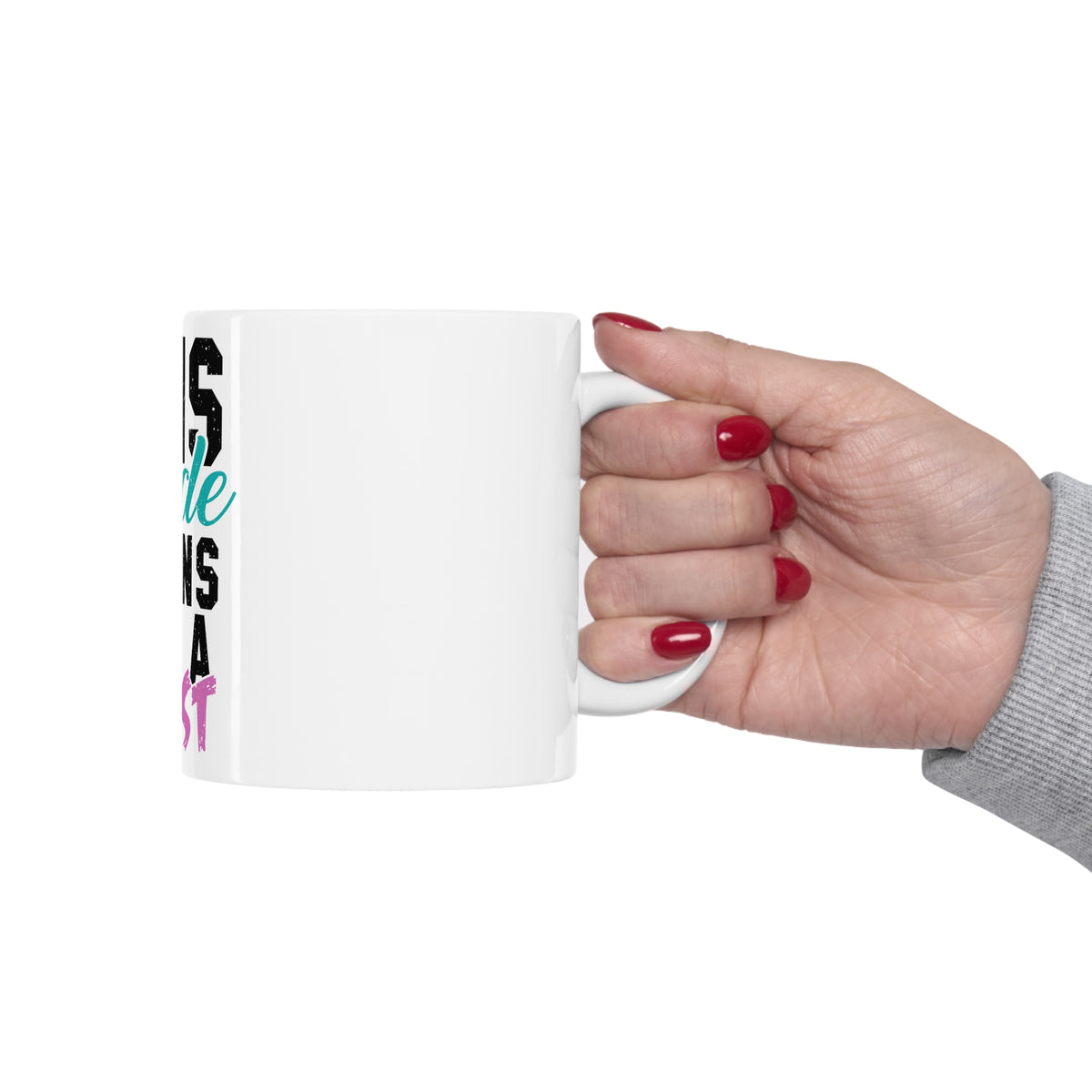 Glossy White Coffee / Tea Mug - This Bride Trains Like a Beast, view 12